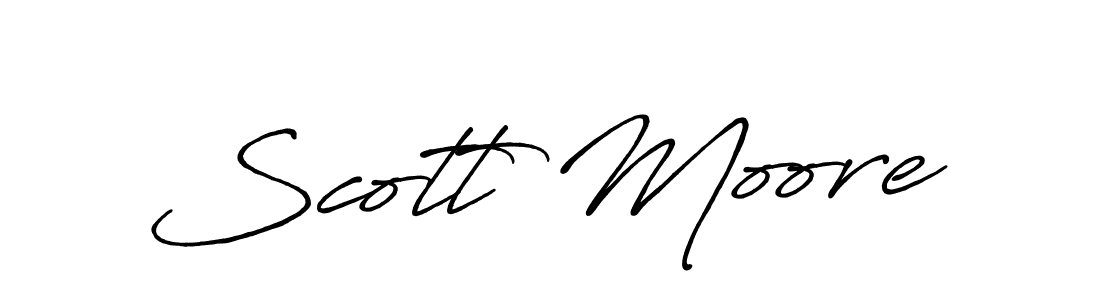 How to make Scott Moore name signature. Use Antro_Vectra_Bolder style for creating short signs online. This is the latest handwritten sign. Scott Moore signature style 7 images and pictures png