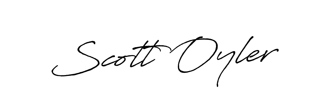 Make a beautiful signature design for name Scott Oyler. With this signature (Antro_Vectra_Bolder) style, you can create a handwritten signature for free. Scott Oyler signature style 7 images and pictures png