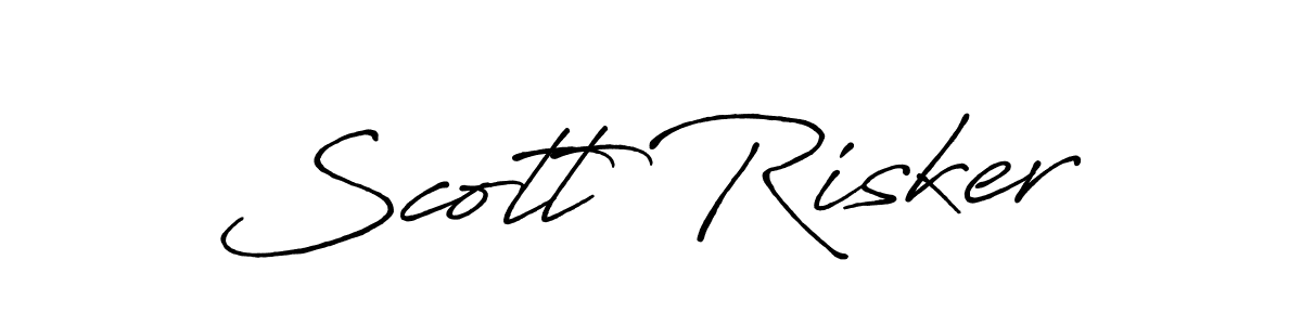 How to make Scott Risker name signature. Use Antro_Vectra_Bolder style for creating short signs online. This is the latest handwritten sign. Scott Risker signature style 7 images and pictures png