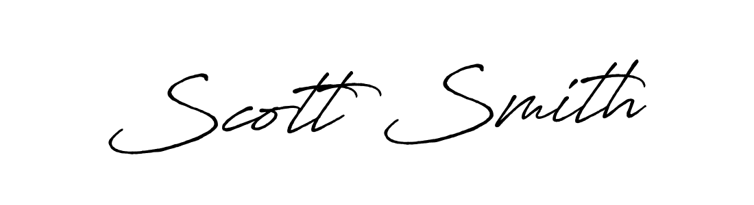 How to make Scott Smith name signature. Use Antro_Vectra_Bolder style for creating short signs online. This is the latest handwritten sign. Scott Smith signature style 7 images and pictures png