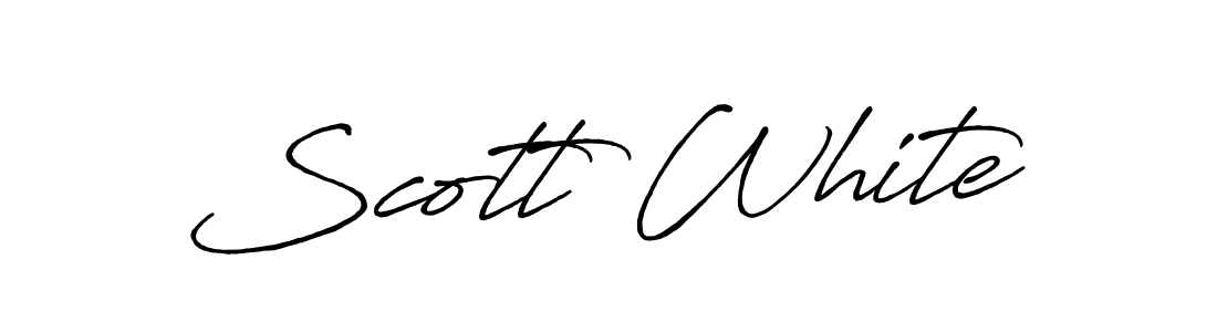 How to Draw Scott White signature style? Antro_Vectra_Bolder is a latest design signature styles for name Scott White. Scott White signature style 7 images and pictures png