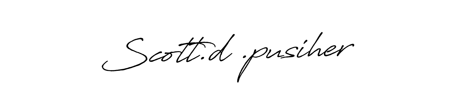 Scott.d .pusiher stylish signature style. Best Handwritten Sign (Antro_Vectra_Bolder) for my name. Handwritten Signature Collection Ideas for my name Scott.d .pusiher. Scott.d .pusiher signature style 7 images and pictures png