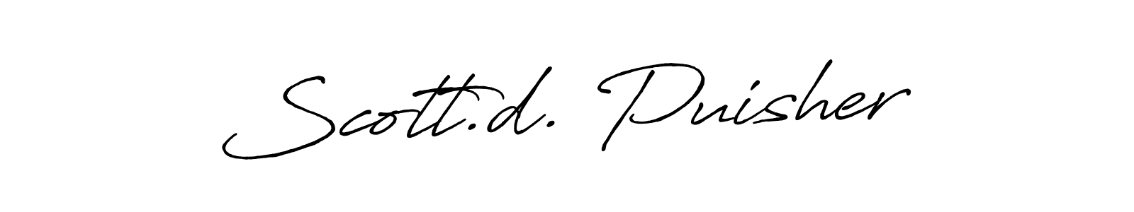 if you are searching for the best signature style for your name Scott.d. Puisher. so please give up your signature search. here we have designed multiple signature styles  using Antro_Vectra_Bolder. Scott.d. Puisher signature style 7 images and pictures png