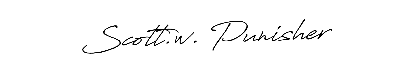 Once you've used our free online signature maker to create your best signature Antro_Vectra_Bolder style, it's time to enjoy all of the benefits that Scott.w. Punisher name signing documents. Scott.w. Punisher signature style 7 images and pictures png