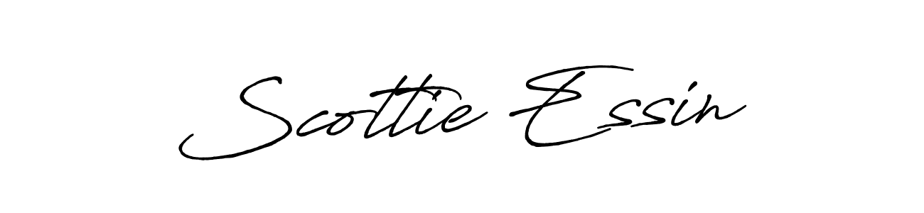 Make a beautiful signature design for name Scottie Essin. With this signature (Antro_Vectra_Bolder) style, you can create a handwritten signature for free. Scottie Essin signature style 7 images and pictures png