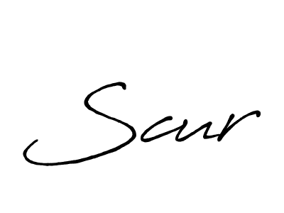 Scur stylish signature style. Best Handwritten Sign (Antro_Vectra_Bolder) for my name. Handwritten Signature Collection Ideas for my name Scur. Scur signature style 7 images and pictures png