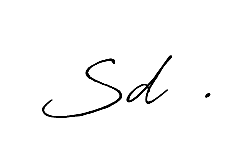 Also we have Sd  . name is the best signature style. Create professional handwritten signature collection using Antro_Vectra_Bolder autograph style. Sd  . signature style 7 images and pictures png