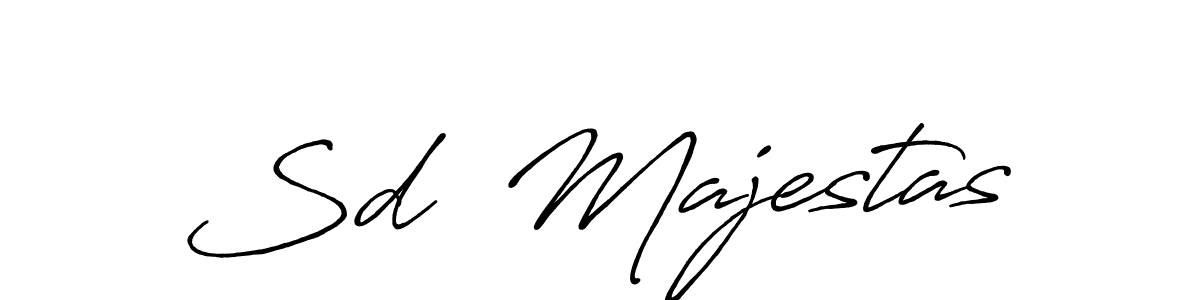 Design your own signature with our free online signature maker. With this signature software, you can create a handwritten (Antro_Vectra_Bolder) signature for name Sd  Majestas. Sd  Majestas signature style 7 images and pictures png