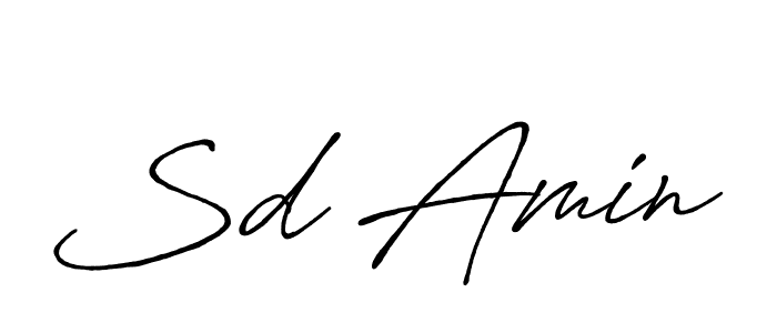 Also we have Sd Amin name is the best signature style. Create professional handwritten signature collection using Antro_Vectra_Bolder autograph style. Sd Amin signature style 7 images and pictures png