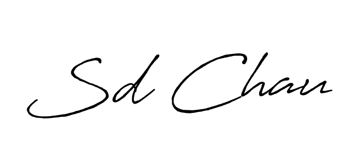 Create a beautiful signature design for name Sd Chau. With this signature (Antro_Vectra_Bolder) fonts, you can make a handwritten signature for free. Sd Chau signature style 7 images and pictures png