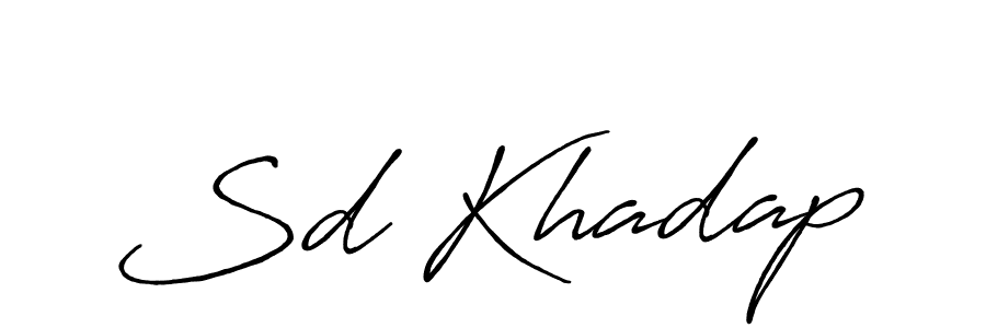 Similarly Antro_Vectra_Bolder is the best handwritten signature design. Signature creator online .You can use it as an online autograph creator for name Sd Khadap. Sd Khadap signature style 7 images and pictures png