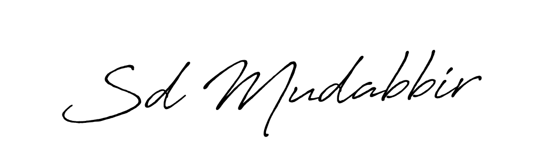 Make a beautiful signature design for name Sd Mudabbir. Use this online signature maker to create a handwritten signature for free. Sd Mudabbir signature style 7 images and pictures png