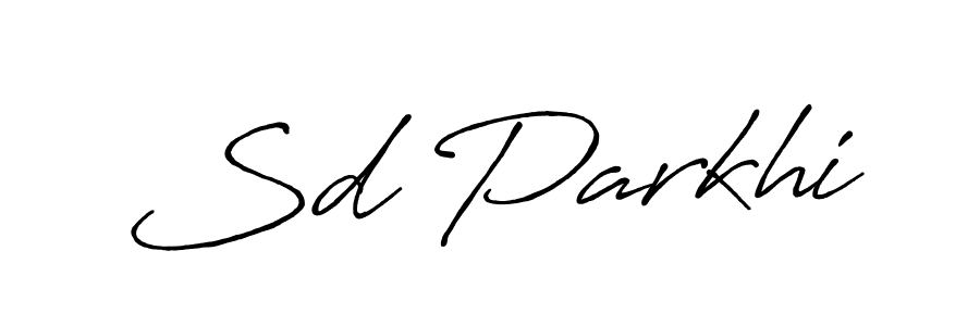 How to make Sd Parkhi signature? Antro_Vectra_Bolder is a professional autograph style. Create handwritten signature for Sd Parkhi name. Sd Parkhi signature style 7 images and pictures png