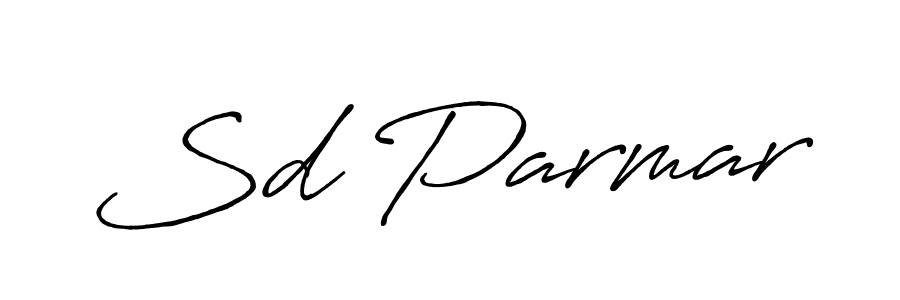 Make a beautiful signature design for name Sd Parmar. With this signature (Antro_Vectra_Bolder) style, you can create a handwritten signature for free. Sd Parmar signature style 7 images and pictures png