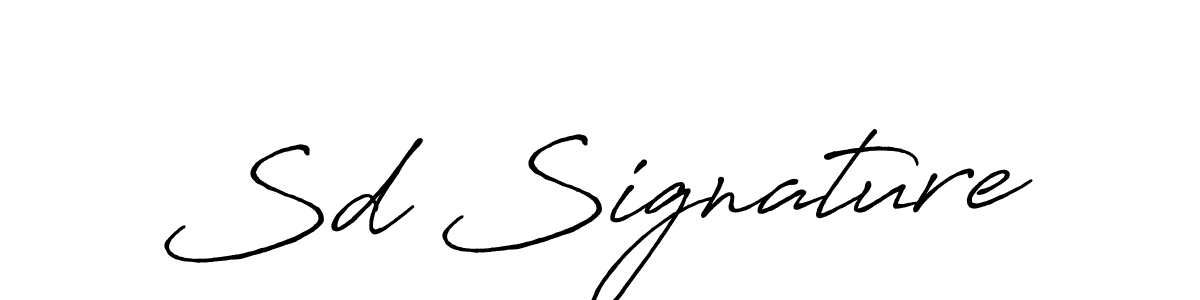 Create a beautiful signature design for name Sd Signature. With this signature (Antro_Vectra_Bolder) fonts, you can make a handwritten signature for free. Sd Signature signature style 7 images and pictures png