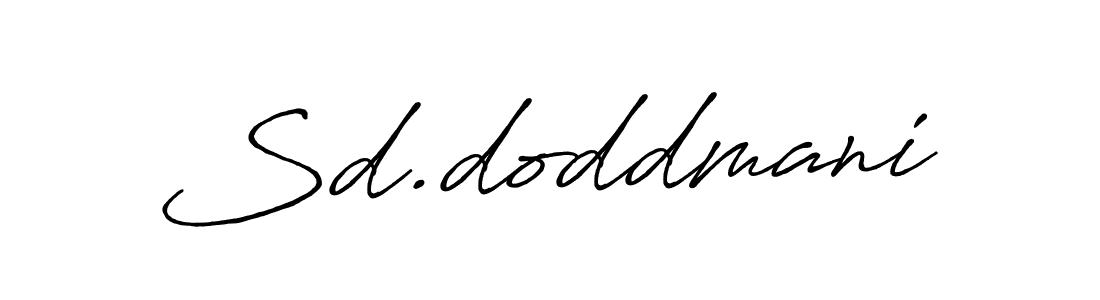 Use a signature maker to create a handwritten signature online. With this signature software, you can design (Antro_Vectra_Bolder) your own signature for name Sd.doddmani. Sd.doddmani signature style 7 images and pictures png