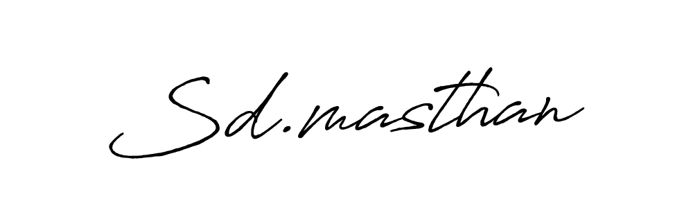 Make a beautiful signature design for name Sd.masthan. With this signature (Antro_Vectra_Bolder) style, you can create a handwritten signature for free. Sd.masthan signature style 7 images and pictures png