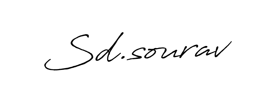 Use a signature maker to create a handwritten signature online. With this signature software, you can design (Antro_Vectra_Bolder) your own signature for name Sd.sourav. Sd.sourav signature style 7 images and pictures png