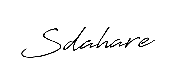 You should practise on your own different ways (Antro_Vectra_Bolder) to write your name (Sdahare) in signature. don't let someone else do it for you. Sdahare signature style 7 images and pictures png