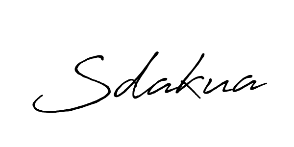 Design your own signature with our free online signature maker. With this signature software, you can create a handwritten (Antro_Vectra_Bolder) signature for name Sdakua. Sdakua signature style 7 images and pictures png