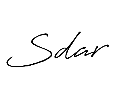 Create a beautiful signature design for name Sdar. With this signature (Antro_Vectra_Bolder) fonts, you can make a handwritten signature for free. Sdar signature style 7 images and pictures png