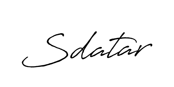 Also we have Sdatar name is the best signature style. Create professional handwritten signature collection using Antro_Vectra_Bolder autograph style. Sdatar signature style 7 images and pictures png