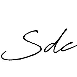 Also You can easily find your signature by using the search form. We will create Sdc name handwritten signature images for you free of cost using Antro_Vectra_Bolder sign style. Sdc signature style 7 images and pictures png