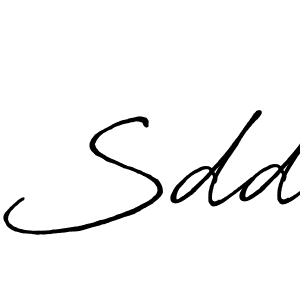 Sdd stylish signature style. Best Handwritten Sign (Antro_Vectra_Bolder) for my name. Handwritten Signature Collection Ideas for my name Sdd. Sdd signature style 7 images and pictures png