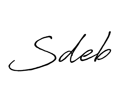 Antro_Vectra_Bolder is a professional signature style that is perfect for those who want to add a touch of class to their signature. It is also a great choice for those who want to make their signature more unique. Get Sdeb name to fancy signature for free. Sdeb signature style 7 images and pictures png