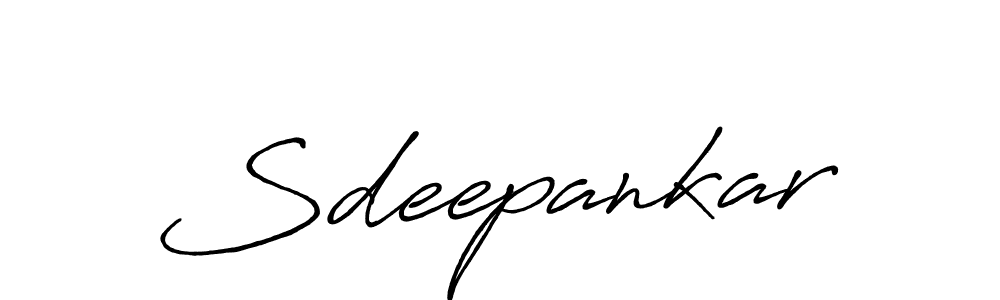Sdeepankar stylish signature style. Best Handwritten Sign (Antro_Vectra_Bolder) for my name. Handwritten Signature Collection Ideas for my name Sdeepankar. Sdeepankar signature style 7 images and pictures png