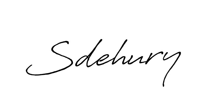 Create a beautiful signature design for name Sdehury. With this signature (Antro_Vectra_Bolder) fonts, you can make a handwritten signature for free. Sdehury signature style 7 images and pictures png