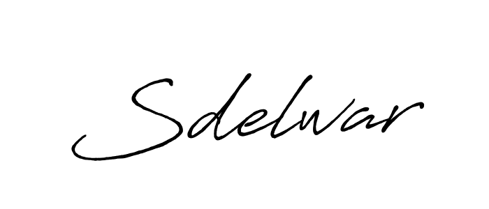 if you are searching for the best signature style for your name Sdelwar. so please give up your signature search. here we have designed multiple signature styles  using Antro_Vectra_Bolder. Sdelwar signature style 7 images and pictures png