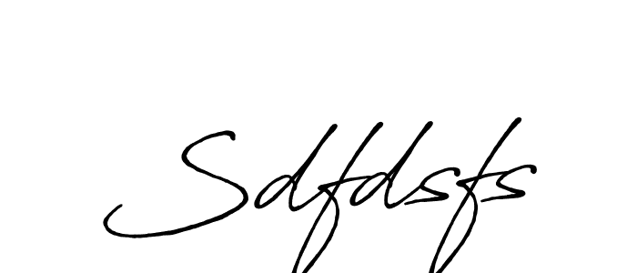 The best way (Antro_Vectra_Bolder) to make a short signature is to pick only two or three words in your name. The name Sdfdsfs include a total of six letters. For converting this name. Sdfdsfs signature style 7 images and pictures png