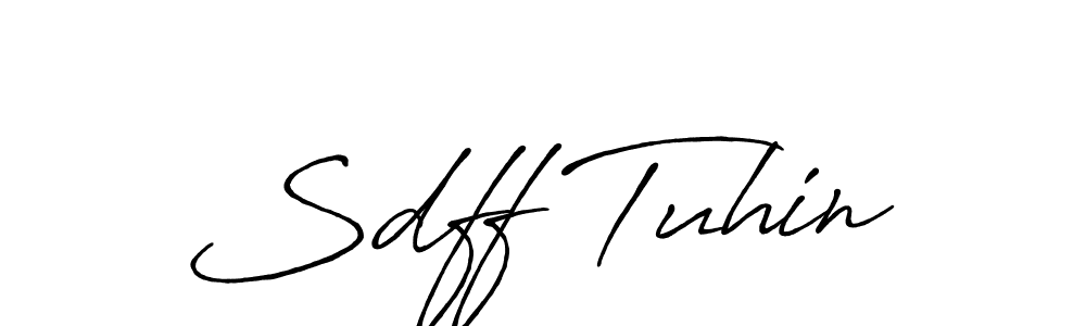 Sdff Tuhin stylish signature style. Best Handwritten Sign (Antro_Vectra_Bolder) for my name. Handwritten Signature Collection Ideas for my name Sdff Tuhin. Sdff Tuhin signature style 7 images and pictures png
