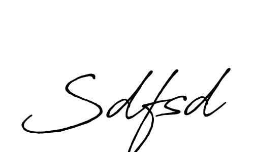 Use a signature maker to create a handwritten signature online. With this signature software, you can design (Antro_Vectra_Bolder) your own signature for name Sdfsd. Sdfsd signature style 7 images and pictures png