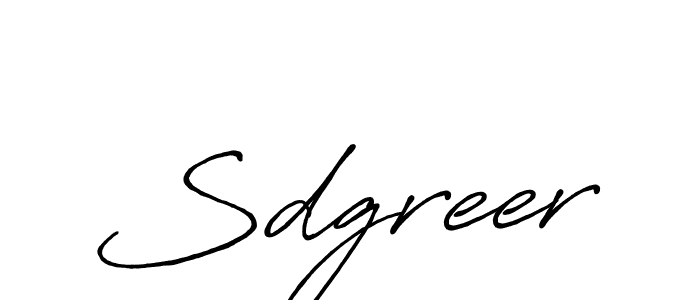 Make a beautiful signature design for name Sdgreer. With this signature (Antro_Vectra_Bolder) style, you can create a handwritten signature for free. Sdgreer signature style 7 images and pictures png