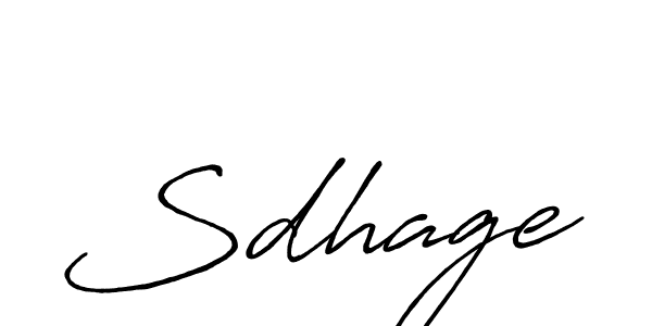 Create a beautiful signature design for name Sdhage. With this signature (Antro_Vectra_Bolder) fonts, you can make a handwritten signature for free. Sdhage signature style 7 images and pictures png