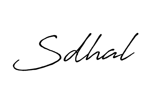 How to make Sdhal signature? Antro_Vectra_Bolder is a professional autograph style. Create handwritten signature for Sdhal name. Sdhal signature style 7 images and pictures png