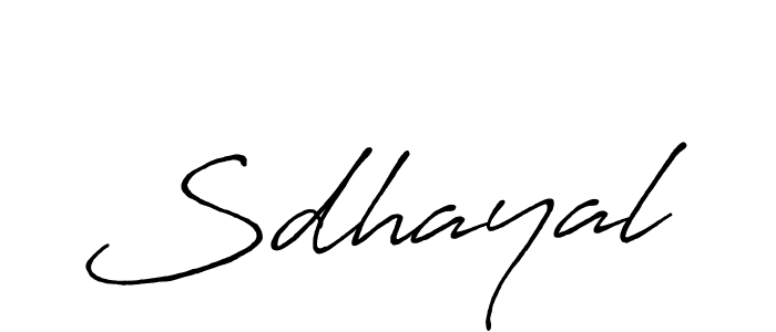 Create a beautiful signature design for name Sdhayal. With this signature (Antro_Vectra_Bolder) fonts, you can make a handwritten signature for free. Sdhayal signature style 7 images and pictures png