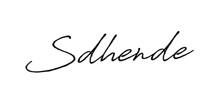 It looks lik you need a new signature style for name Sdhende. Design unique handwritten (Antro_Vectra_Bolder) signature with our free signature maker in just a few clicks. Sdhende signature style 7 images and pictures png