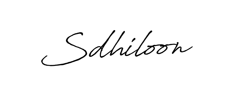 Also You can easily find your signature by using the search form. We will create Sdhiloon name handwritten signature images for you free of cost using Antro_Vectra_Bolder sign style. Sdhiloon signature style 7 images and pictures png