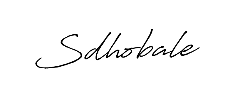 Sdhobale stylish signature style. Best Handwritten Sign (Antro_Vectra_Bolder) for my name. Handwritten Signature Collection Ideas for my name Sdhobale. Sdhobale signature style 7 images and pictures png