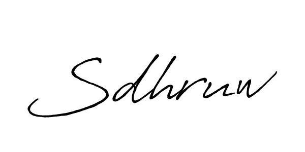 Once you've used our free online signature maker to create your best signature Antro_Vectra_Bolder style, it's time to enjoy all of the benefits that Sdhruw name signing documents. Sdhruw signature style 7 images and pictures png