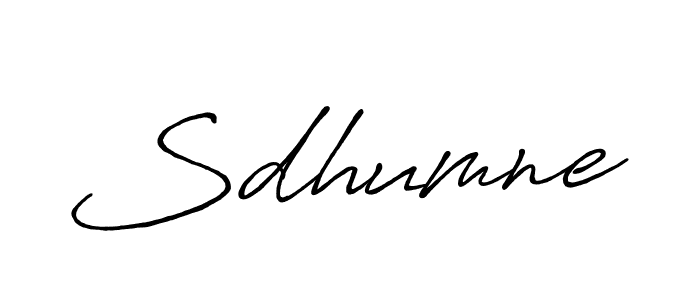 Make a beautiful signature design for name Sdhumne. With this signature (Antro_Vectra_Bolder) style, you can create a handwritten signature for free. Sdhumne signature style 7 images and pictures png
