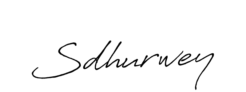 Sdhurwey stylish signature style. Best Handwritten Sign (Antro_Vectra_Bolder) for my name. Handwritten Signature Collection Ideas for my name Sdhurwey. Sdhurwey signature style 7 images and pictures png