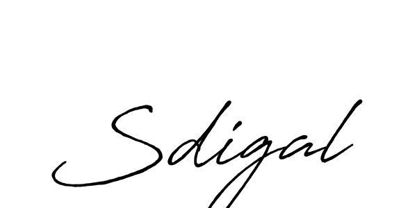 How to make Sdigal name signature. Use Antro_Vectra_Bolder style for creating short signs online. This is the latest handwritten sign. Sdigal signature style 7 images and pictures png