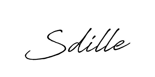 Also we have Sdille name is the best signature style. Create professional handwritten signature collection using Antro_Vectra_Bolder autograph style. Sdille signature style 7 images and pictures png