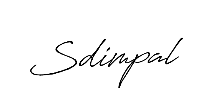 Once you've used our free online signature maker to create your best signature Antro_Vectra_Bolder style, it's time to enjoy all of the benefits that Sdimpal name signing documents. Sdimpal signature style 7 images and pictures png