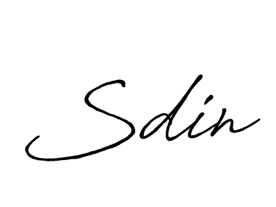 Create a beautiful signature design for name Sdin. With this signature (Antro_Vectra_Bolder) fonts, you can make a handwritten signature for free. Sdin signature style 7 images and pictures png