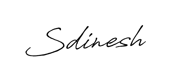 How to make Sdinesh signature? Antro_Vectra_Bolder is a professional autograph style. Create handwritten signature for Sdinesh name. Sdinesh signature style 7 images and pictures png